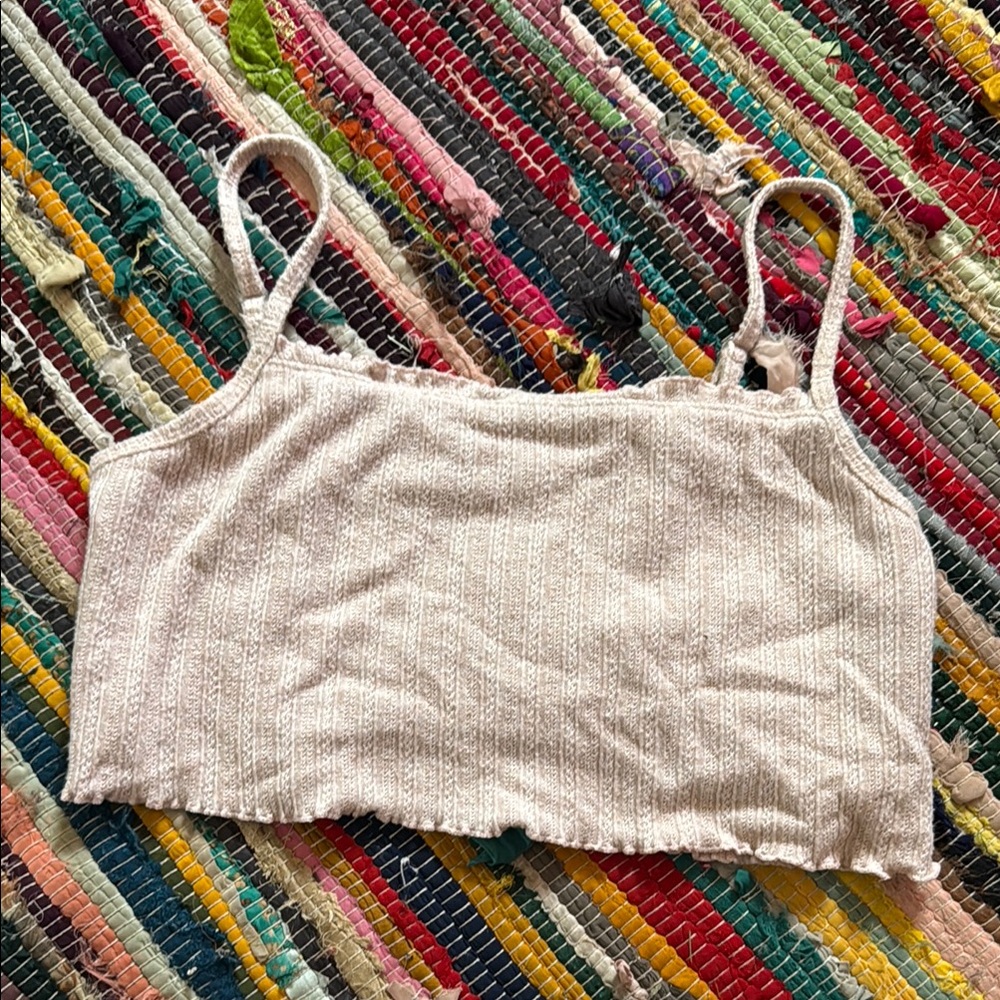 Gilly Hicks creamy pink lined tank